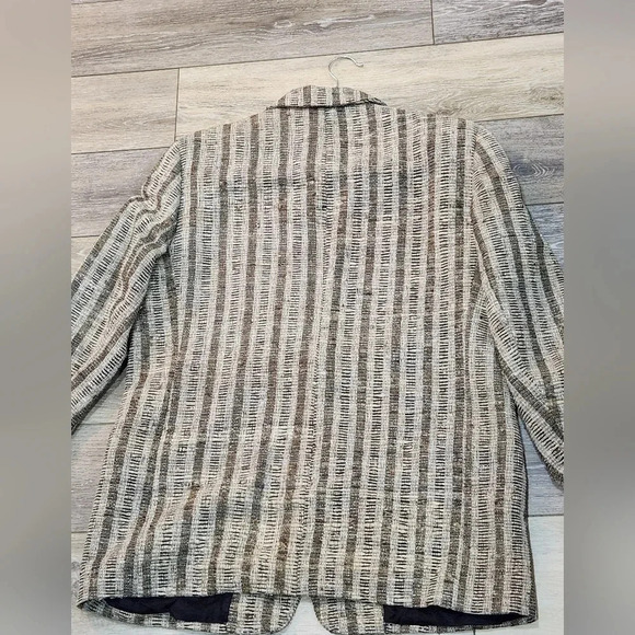 Alex New York 100% Silk gold tweed blazer - Picture 2 of 13